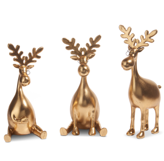 Gold Moose With Glasses