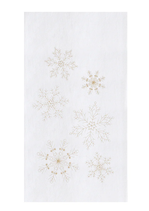 Gold Snowflake Kitchen Towel