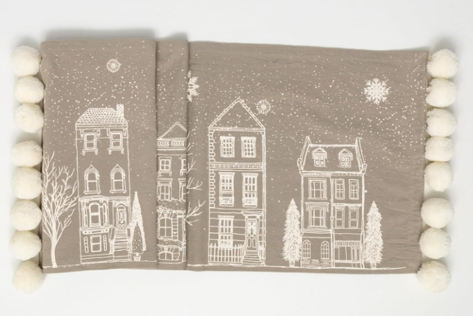 Village Scene Table Linens