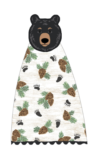 Woodland Bear Hang - Ups Towel