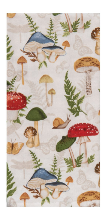 Botanical Mushroom Dual Purpose Terry Towel