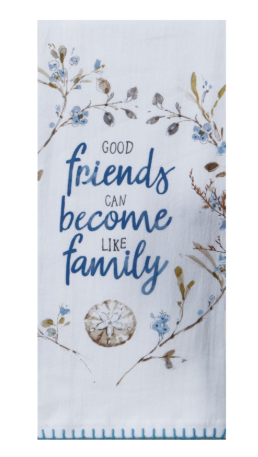 Blue Escape Friends Family Flour Sack Towel