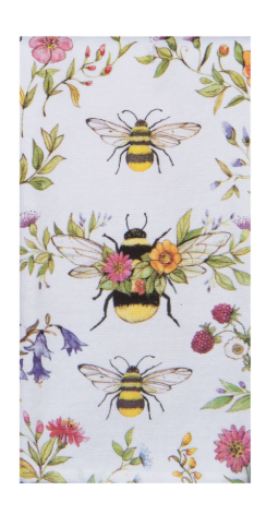 Bee Floral Queen Bee Dual Purpose Terry Towel