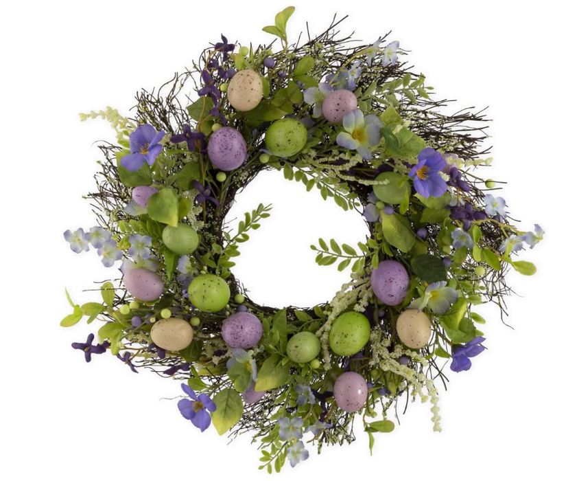 Easter Eggs Wreath 18"