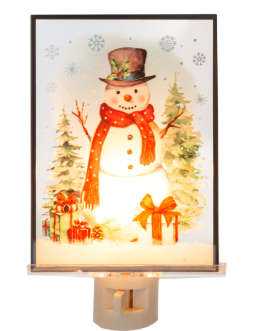 Snowman Winter Scene Night Light