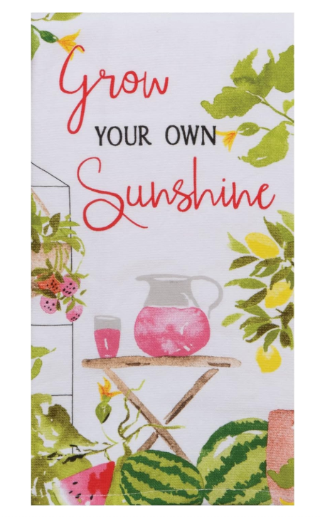 Sweet Life Strawberries Grow Your Own Sunshine Dual Purpose Kitchen Terry Towel
