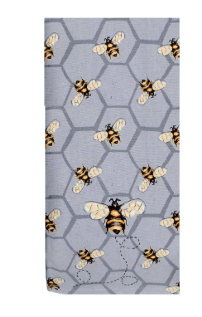 Bee Inspired All Over Bee Dual Purpose Terry Towel