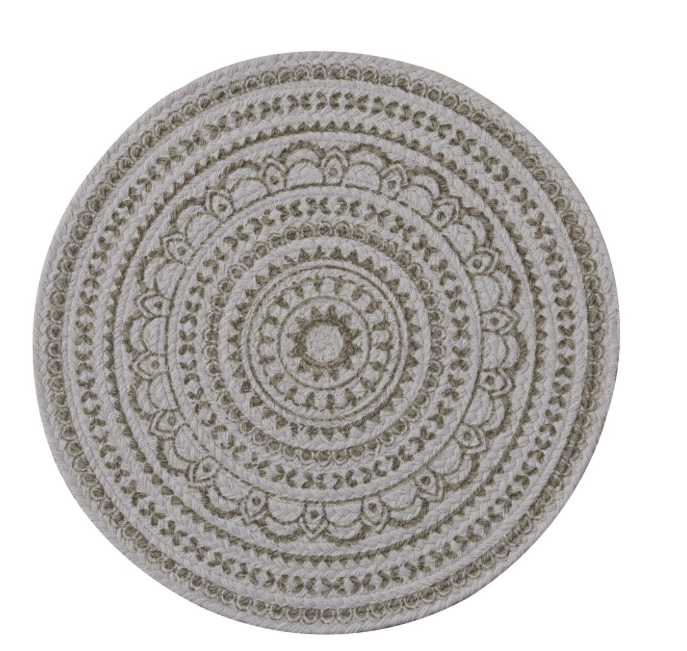 Zuri Medallion Printed Round Placemat-set of 4