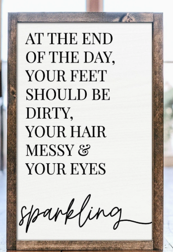 End of Day Motivational Quote Sign For Kids