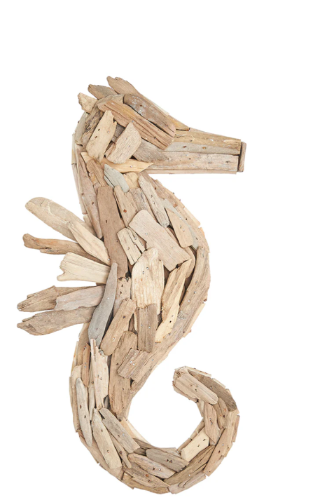 Driftwood Seahorse Wall Decor
