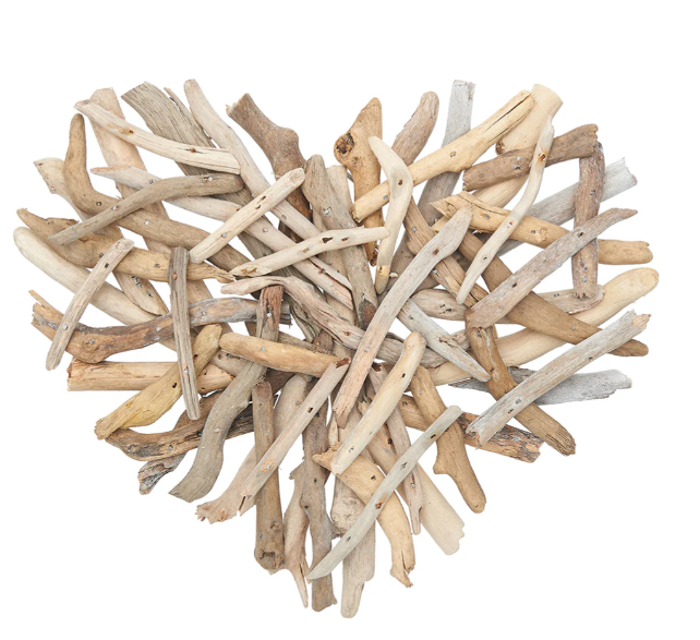 Driftwood Wall Heart Decor