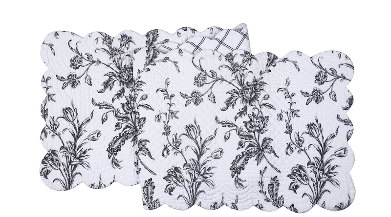 Bleighton Black Table Runner- 51"L