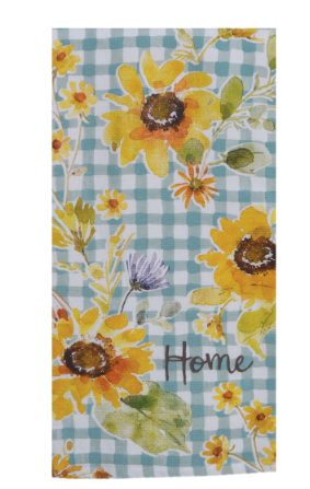 Sunflowers Forever Home Dual Purpose Terry Towel