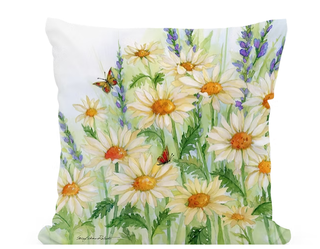 Daisies Field Pillow