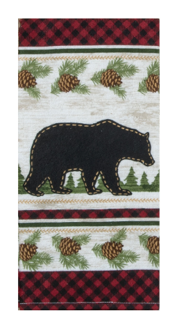 Woodland Bear Terry Towel