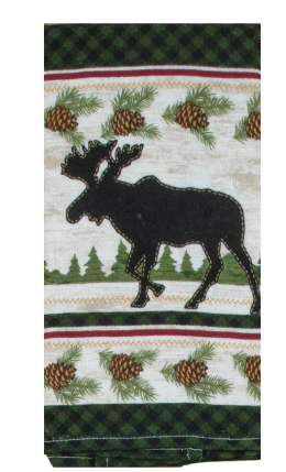Woodland Moose Terry Towel