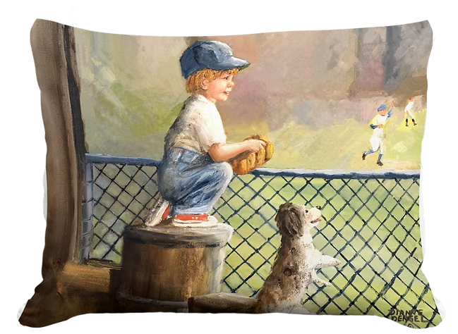 Baseball Childhood Memories Pillow -Square