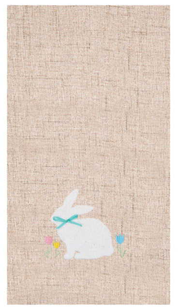 White Bunny Kitchen Towel