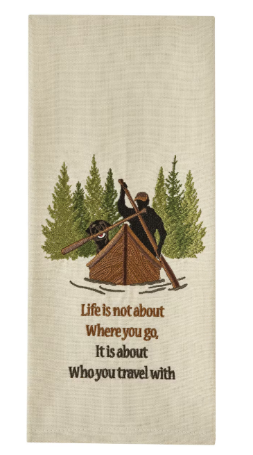 Who You Travel With Dishtowel