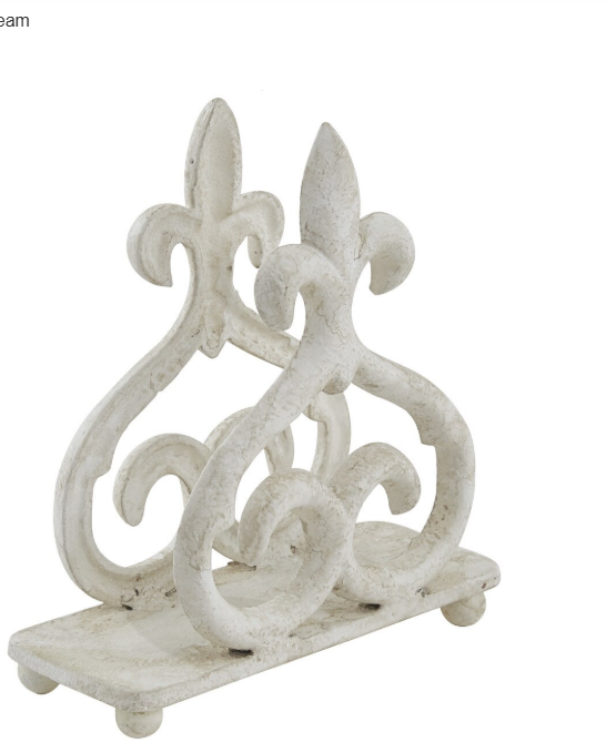 Rue Du Marche Napkin Holder - Cream