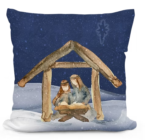 Nativity Scene Pillow