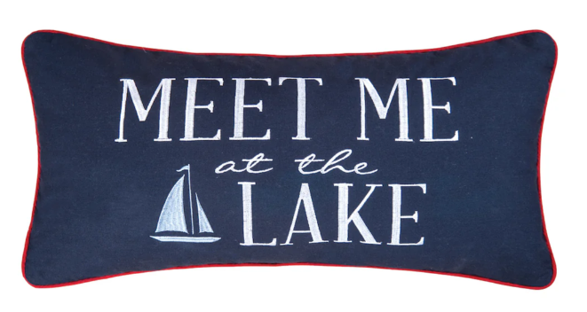 Meet Me By The Lake Pillow