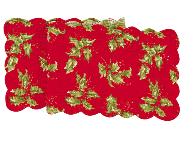 Red Holly Table Linens