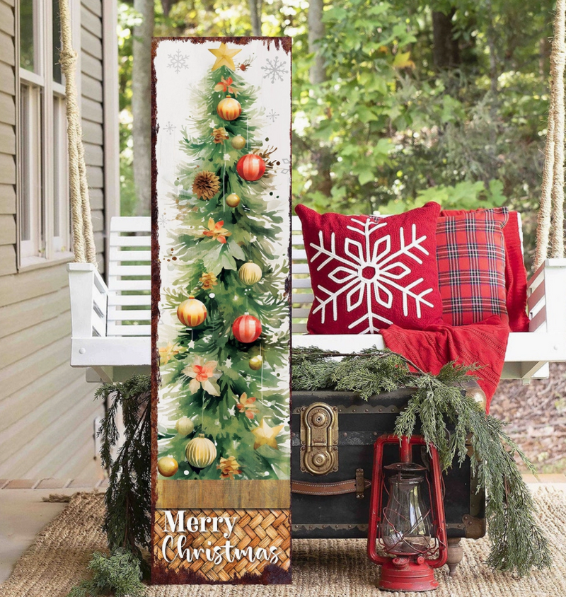 Merry Christmas Porch Sign -36"
