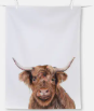 Farm Highland Cow Tea Towel
