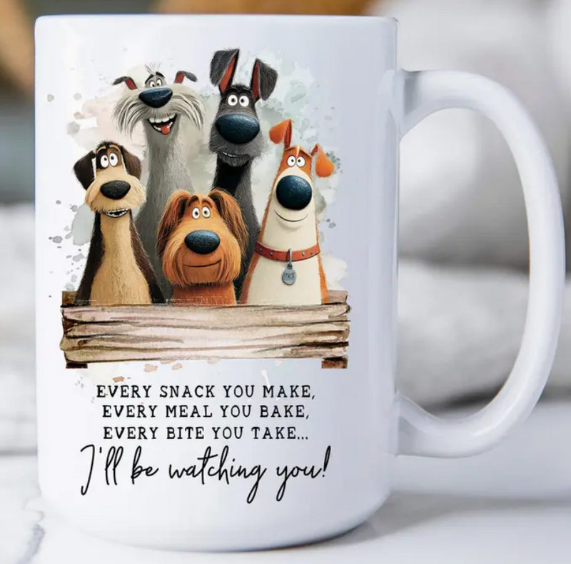 Dog Every Bite You Take Watching You Coffee Mug