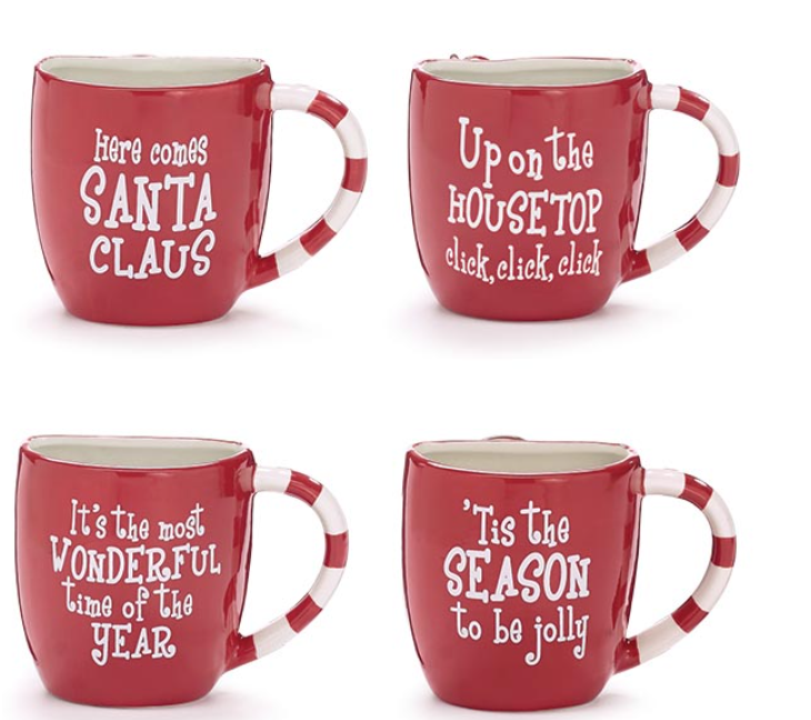 COOKIE POUCH CHRISTMAS CHARACTER MUGS - 4 Styles