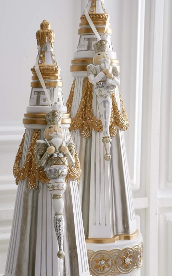 Gold and Silver Nutcracker Ornaments