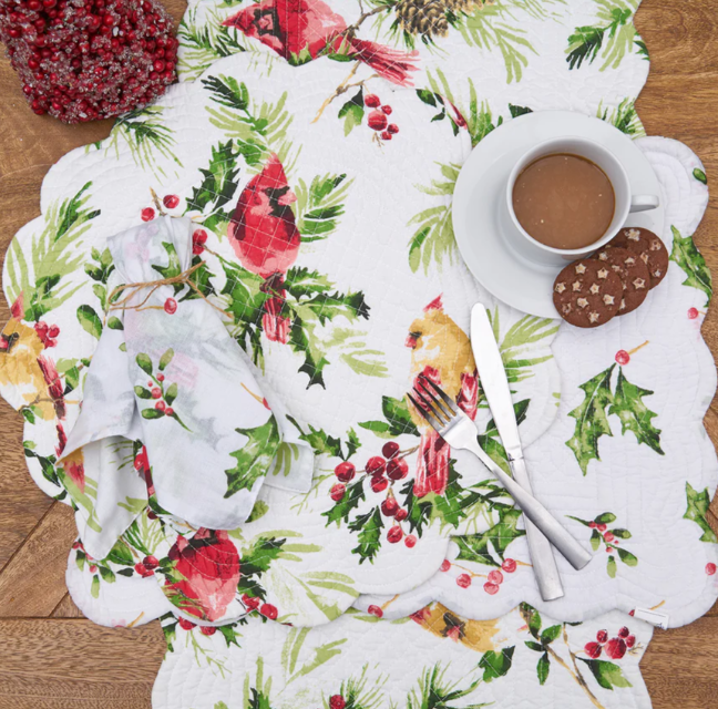 Ruby Cardinal Table Linens