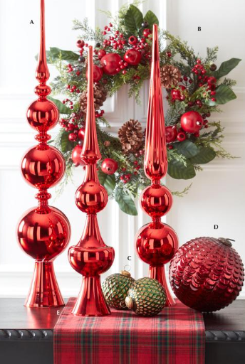 Gold Beaded Snowflake Holiday Plaid Table Runner - 72"