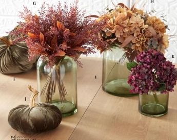 Yellow Faux Dried Floral Bundle