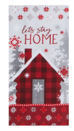 Snowed In Stay Home Dual Purpose Terry Towel