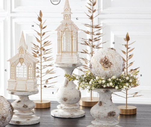 Snowy White Berry Leaf Candle Ring