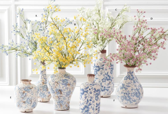 Babys Breath & White Berry Spray