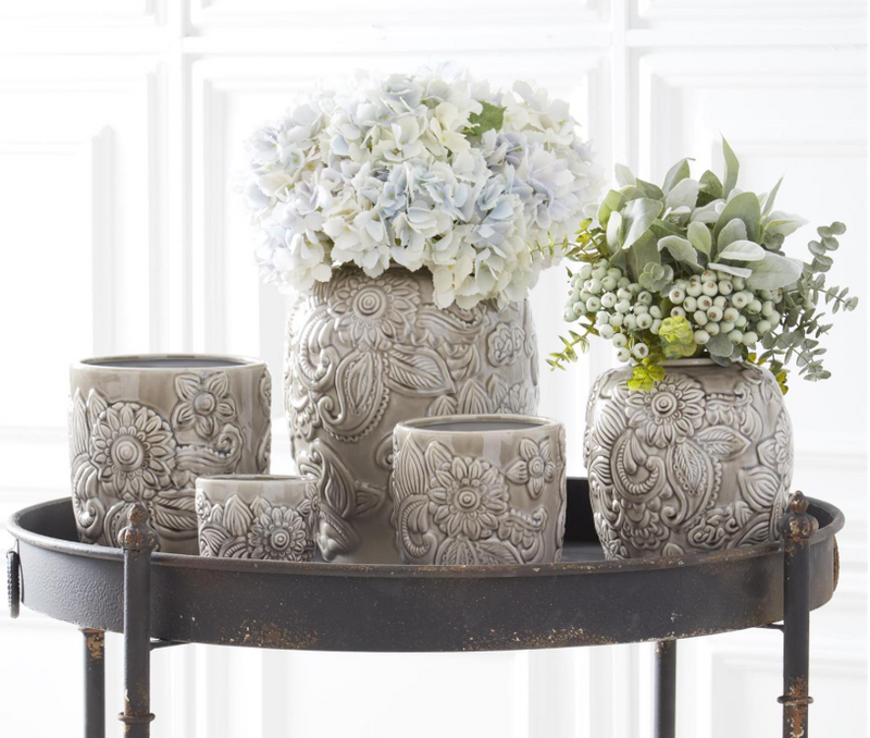 Real Touch Hydrangea Spray Green- 4 Colors