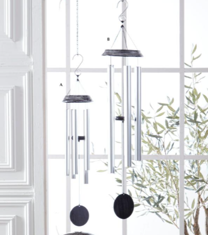 Black & Silver Metal Wind Chime