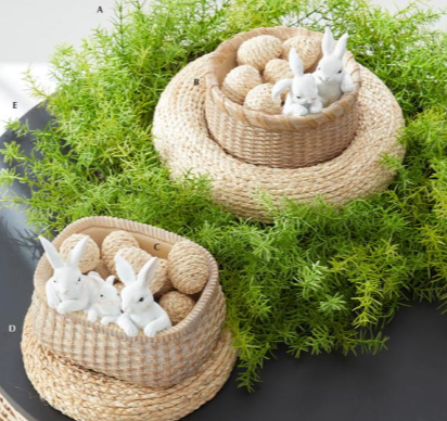 Baskets with  Bunnies