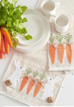 Easter Towel with Carrots