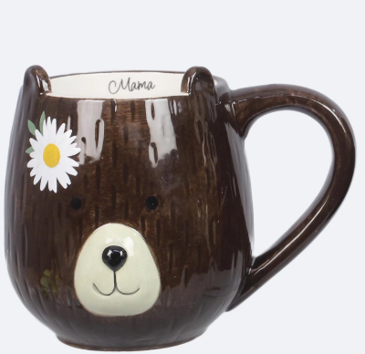 Ceramic Bear Mama & Papa Mug - 2 Asst.