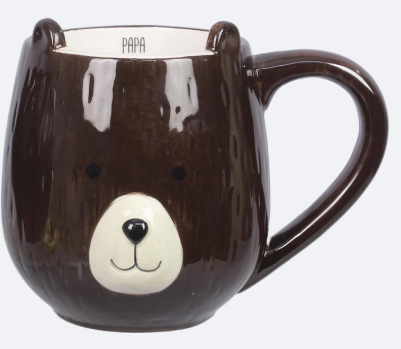 Ceramic Bear Mama & Papa Mug - 2 Asst.