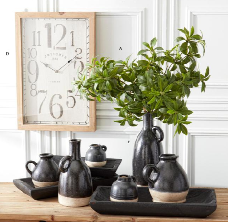 Black Ceramic Pitcher - 6 Styles