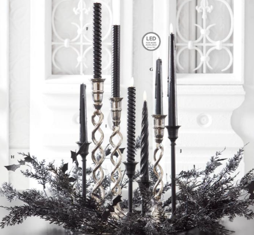 Black with Purple Glitter Pine & Bat Wreath - 30"