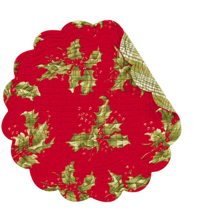 Red Holly Table Linens