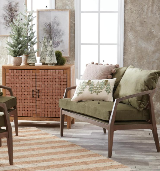 Frosted Juniper Trees with Berries in Cement Pot