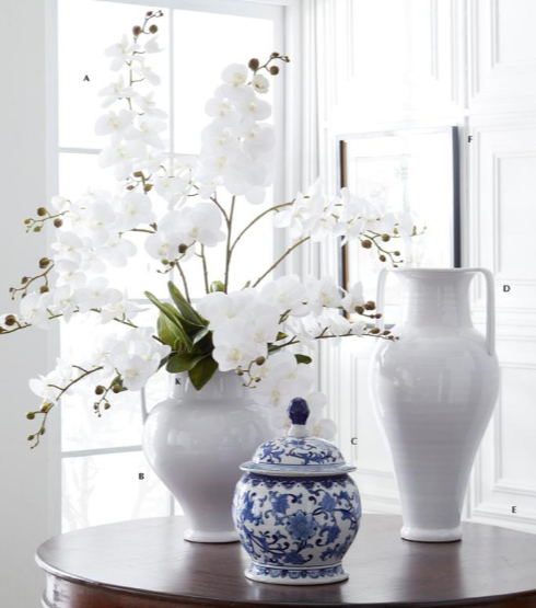 White Glazed Ceramic Vase
