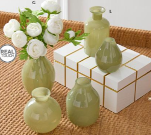 White Real Touch Ranunculus Bundle